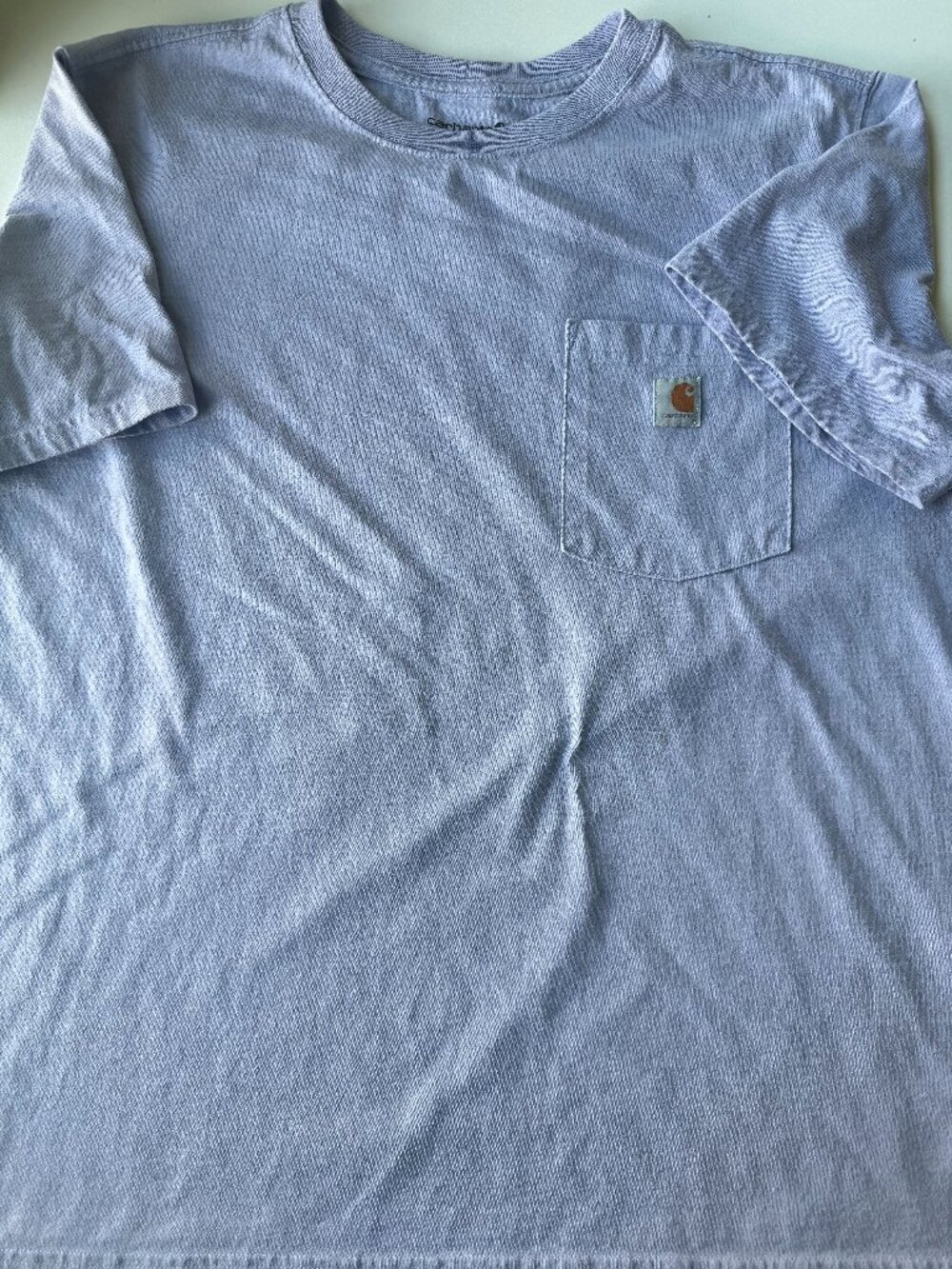 Carhartt Pocket T-Shirt Men’s XXL 2XL Loose Fit Lilac Purple Short Sleeve Tee - Picture 2 of 5